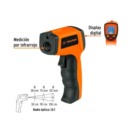Medidor Temperatura Infrarrojo Truper 50 500