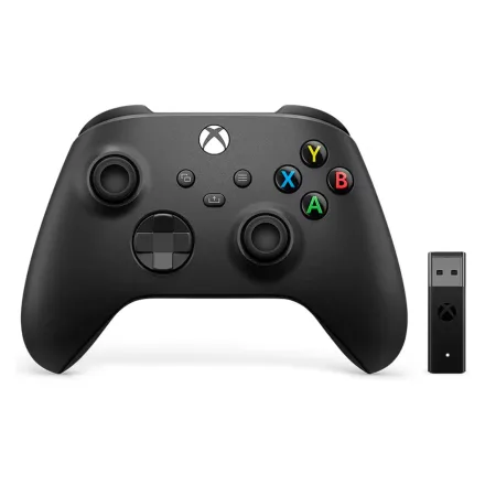 Controle Microsoft Xbox Series + Adaptador Wireless para PC - Preto