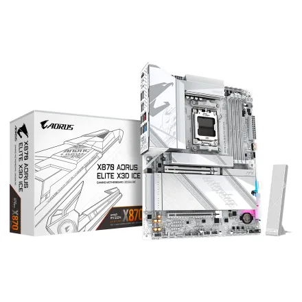 Placa Mae Gigabyte X870 Aorus Elite X3D Ddr 5 Socket AM5 Chipset Atx