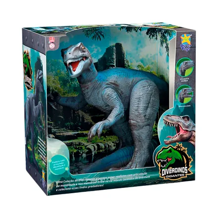 Figura Dinosaurio Divertoys Diver Dinos Gigantes Velociraptor 8194