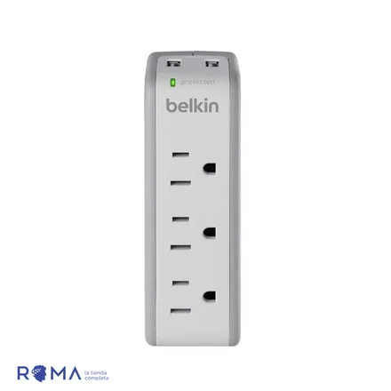 Carregador Parede Belkin Surgeplus Plus 3 Tomadas Protecao Surto