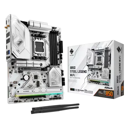 Placa Mae Asrock B850 Steel Legend Socket SM5 Chipset Atx