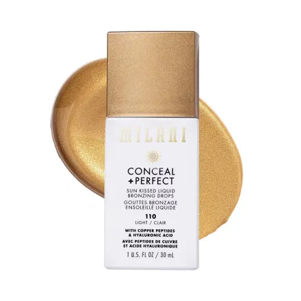 Gotas Bronceadoras Milani Conceal Perfect Sun Kissed Liquid 110 Light Clair 30ml