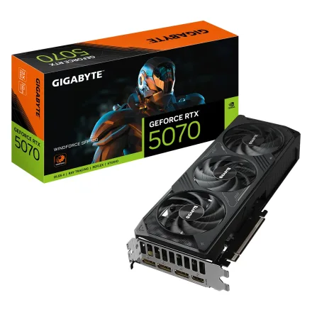 Placa Video Gigabyte Windforce Sff Geforce Rtx 5070 Gddr 7 Gv 12GD