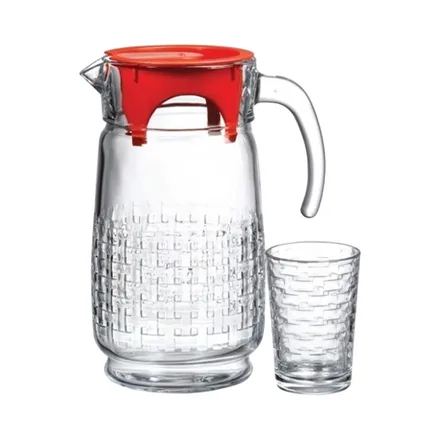 Juego Jarra Con Vasos Pasabahce Habitat 7 Piezas