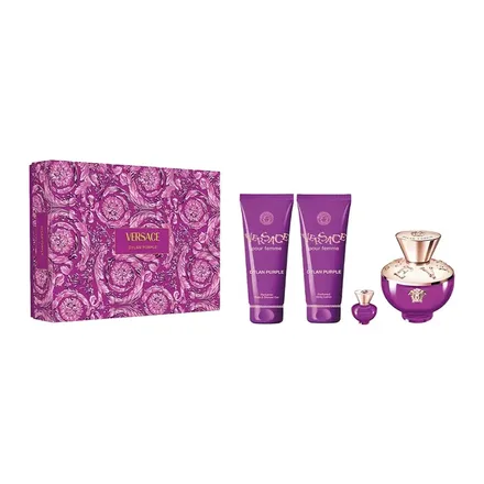 Versace Dylan Purple Eau Parfum Plus Body Lotion Gel Shower Mini 100ml