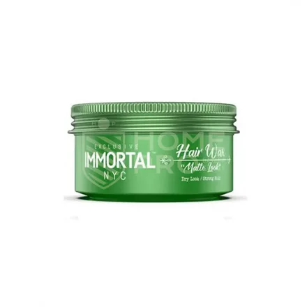 Cera Capilar Immortal Nyc Hair Wax Matte Look Dry Strong Hold 50ml