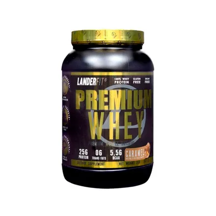 Proteina Whey Landerfit Caramel 2 Lb