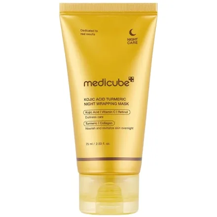Mascara Facial Medicube Kojic Acid Turmeric Night Wrapping Mask 75ml