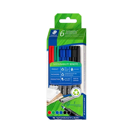Marcador Rotulador Staedtler Lumocolor Permanent 318 C6 1 6