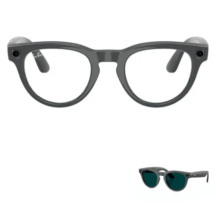 Oculos Sol Ray Ban Headliner 2 Meta Ia Brilhante Asteroide Transitions Transparente 32GB