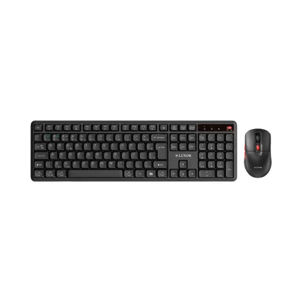Kit Mouse Y Teclado Luxor Lx Tm2916 Black