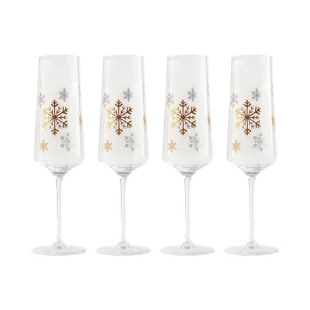 Set Copas Champan Santini 180 4 Piezas 230ml