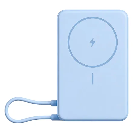 Carregador Portátil Xiaomi Magnetic Power Bank BHR08PCGL 10000mAh - Azul