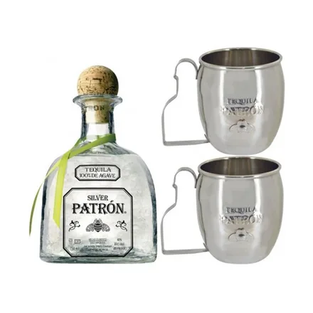 Tequila Patron Silver Plus 2 Jarra 750ml