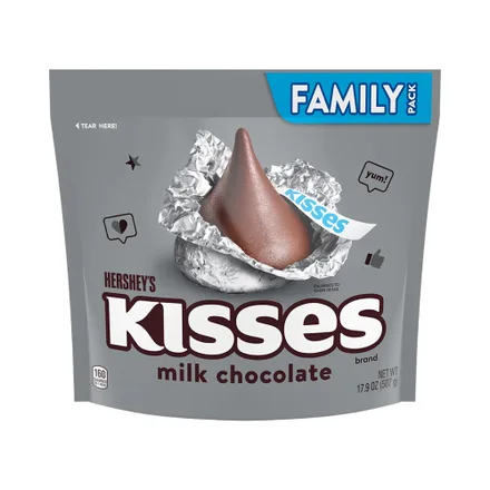 Chocolate Hershey Kisses Milk 507 Gr