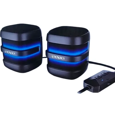 Speaker Satellite AS-92008 BT/RGB/AUX/USB- Negro