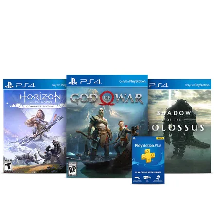 Jogos God Of War Horizon Zero Dawn Shadow Colossus Ps Plus PS4