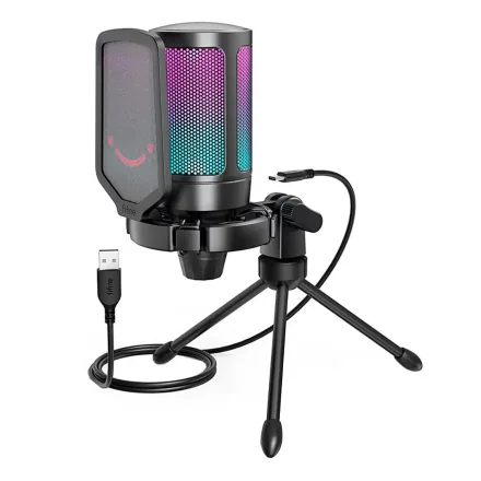 Microfone Condensador Fifine A6V Rgb