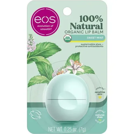 EOS BALSAMO LABIAL LIP NATURAL SWEET MINT 7G (BALL)