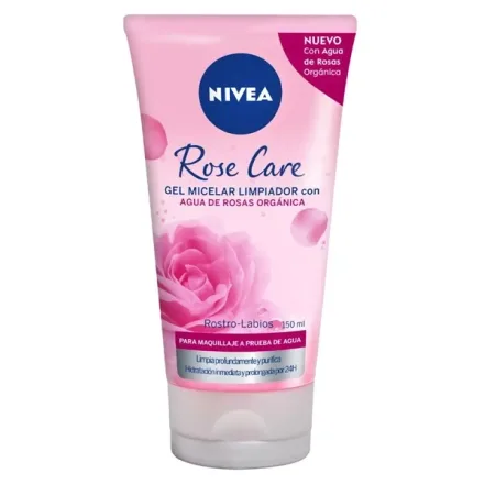 Gel Facial Limpeza Nivea Micelar Rose Care 150ml