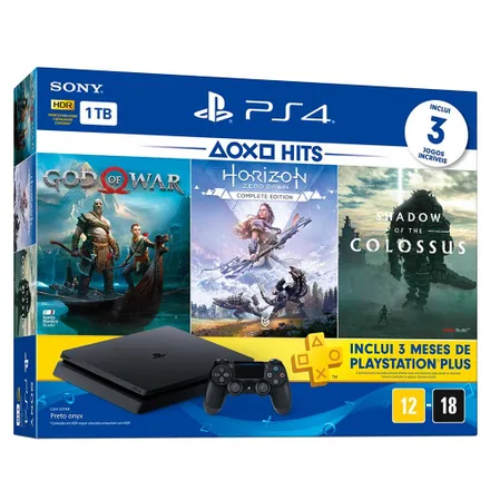 PS4 Slim God Of War Horizon Zero Dawn Shadow Colossus 1TB