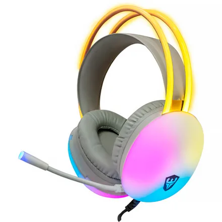 Auriculares Gaming Satellite Gh 554 Microfono Mm Rgb Color