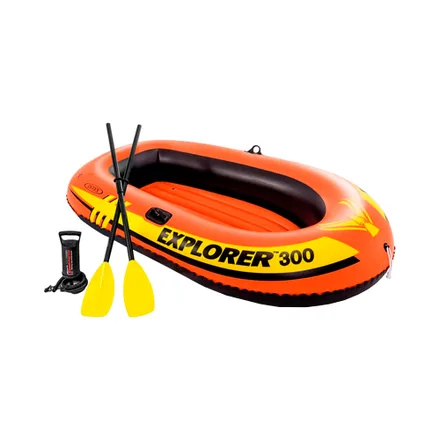 Bote Explorer 300 Intex Np 3 Personas Naranja