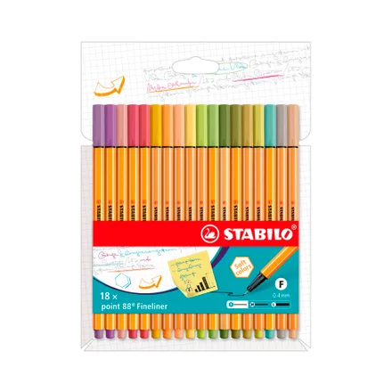 Boligrafo Rotulador Stabilo Fineliner Point 88 8818 22 Mm 18