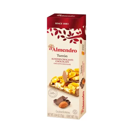 Turron El Almendro Almond Crocanti 75 Gr