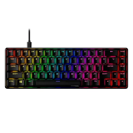 Teclado Gamer HyperX Alloy Origins 4P5N4AA#ABA RGB Switch Red - Preto