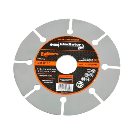Disco Corte Madera Gladiator Pro Dm 8115 115mm