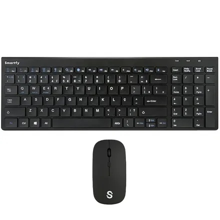 SMARTFY TECLADO + MOUSE WIRELESS TW01B PORT BLACK
