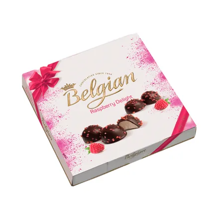 Chocolate Belgian Raspberry Delight 200 Gr