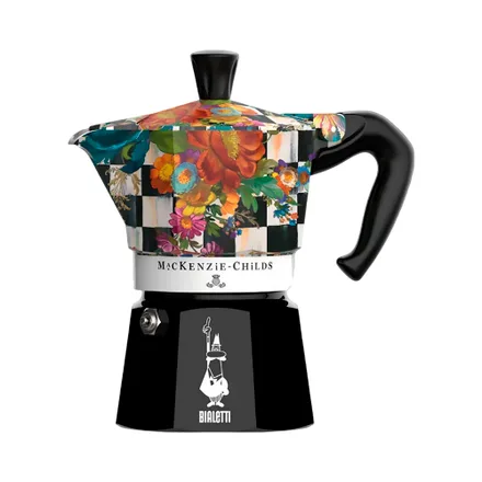 Cafetera Italiana Bialetti Mackenzie Childs 5347 3 Tazas 130ml