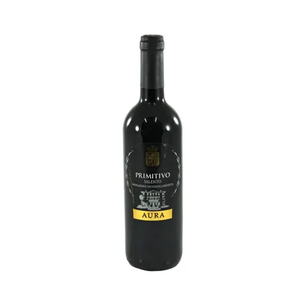 Vino Italiano Tinto Primitivo Saliento Aura 750ml