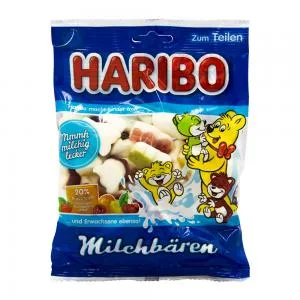 Bala Gelatina Alema Haribo Frutas Leite Pacote 175g