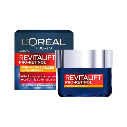 Crema Oreal Revitalift Pro Retinol Anti Arrugas Dia Spf 17 50ml