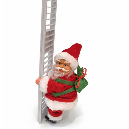 Adorno Navideno Papa Noel L8 654 Sube Escalera