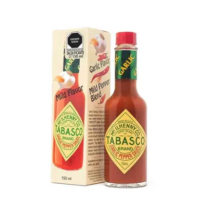 Salsa Picante Tobasco Con Ajo 150ml