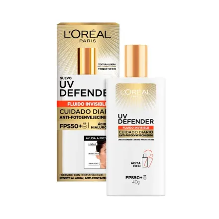 Protector Solar Loreal Uv Defender Fluido Invisible Fps 50 Plus 40GR