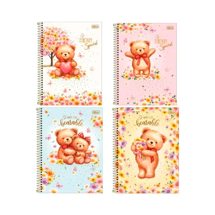 Cuaderno Universitario Tilibra Love Bears 320 Hojas Surtido 1 Pieza