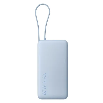Carregador Portátil Xiaomi 67W 20000MAH com Cabo USB-C BHR0808GL - Azul