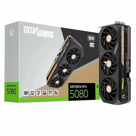 Placa Video Zotac Gaming Oc Solid Geforce Rtx 5080 Gddr 7 Zt 10P