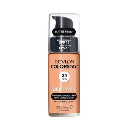 Base Revlon Colorstay Spf 15 Combination Oily Skin 240 Medium Beige 30ml