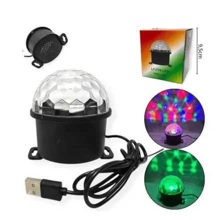 LÂMPADA COM LUZES COLORIDAS