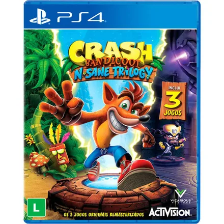 Jogo PS4 Crash Bandicoot Trilogy