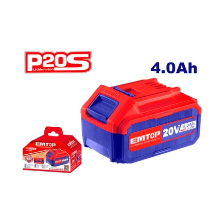 Batería Recargable Para Herrameintas Emtop Ebpk20021 20 V 4.0 Ah Bitvol