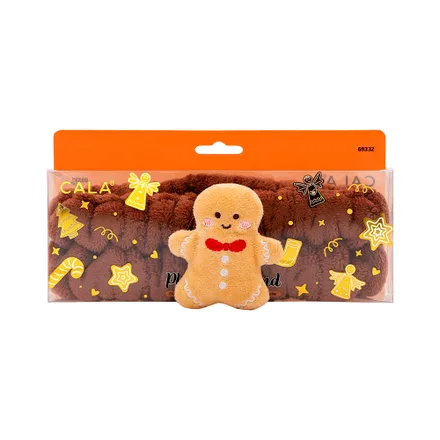 Banda Para Cabello Cala Plush Big Bow Gingerbread
