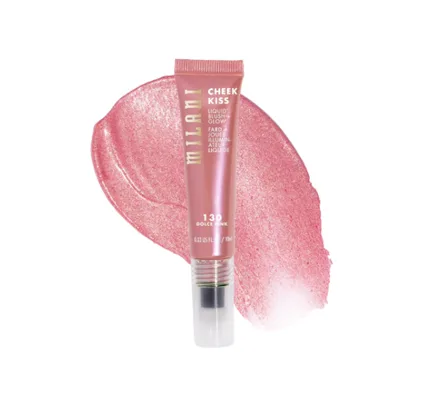 Milani Rubor Liquido Blush Plus Glow Cheek Kiss 130 Dolce Pink 10ml